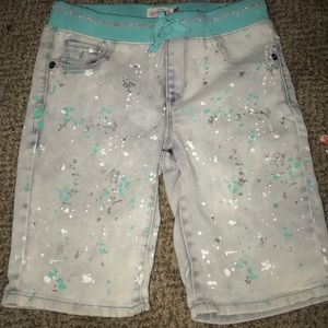 Girl real long shorts